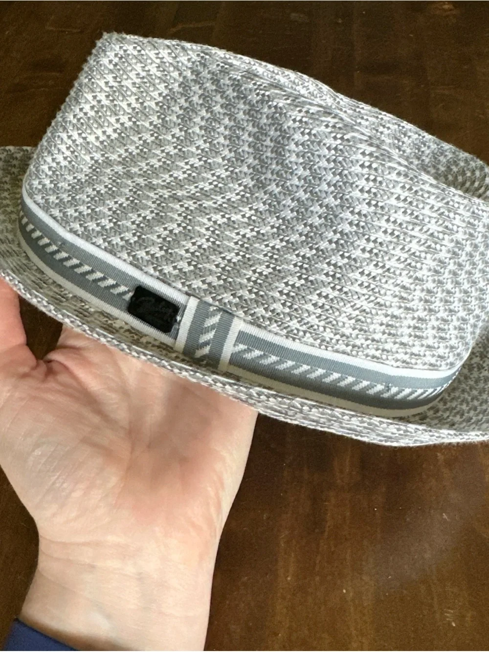 Bailey of Hollywood Mannes fedora hat gray braided mens size xl